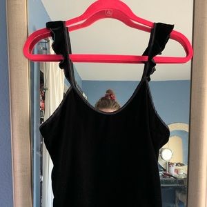 Black Velvet strappy tank